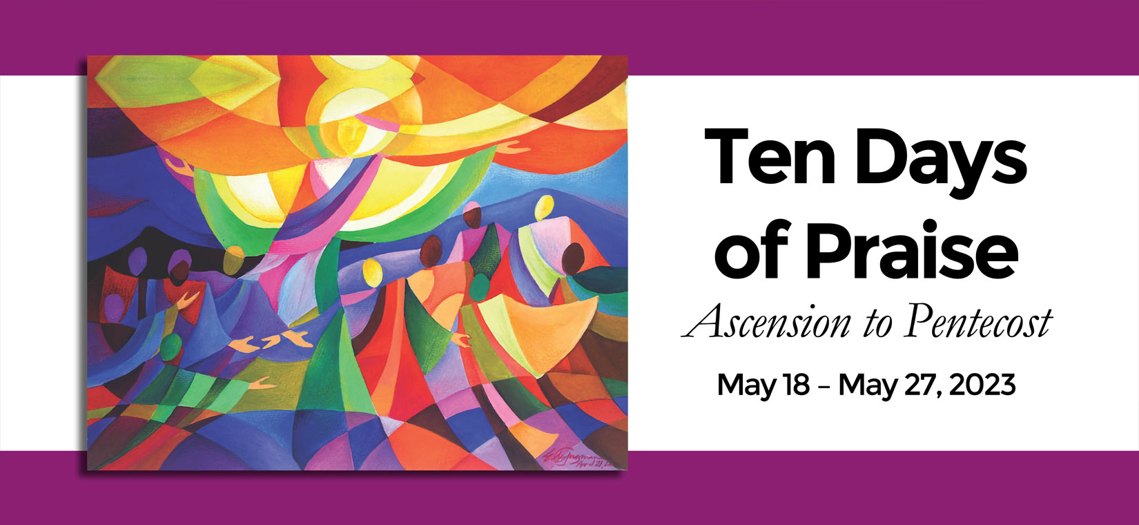 SG13_CoverBanner_reduced Ten Days of Praise; Ascension to Pentecost; May 18 - May 27, 2023